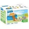 PLAYMOBIL Junior 71681 Arche de Noé transportable, 15 pieces, Comprend...