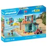 PLAYMOBIL 71903 Poste de secours & voiturette de plage, My Life Vacanc...