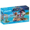 PLAYMOBIL 71794 Pirate avec radeau flottant, canons et trésor, Les pir...