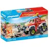 PLAYMOBIL 71824 Véhicule de pompiers avec bidon d'essence enflammé, Ac...