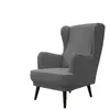 Fauteuil en tissu WILLY 2 coloris anthracite