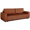 NO NAME  Canapé convertible - 3 places - PHARELL - Tissu Velours côtelé Terracotta - Coffre - 231 x 84 x 91 cm