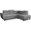 Canapé d'angle convertible - 4 personnes - STAN - Tissu Anthracite - 3...