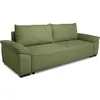 Canapé convertible avec coffre - 3 à 4 places - NORMAN - Tissu olive -...