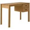 Bureau bois massif 2 tiroirs luminescence CAMIF  Bois