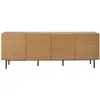 Buffet 4 portes bois pieds métal Alex CAMIF  Bois / Métal
