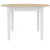 CAMIF Table extensible de 4 à 8 places effet bois clair et blanc