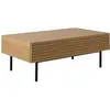 Table basse avec tiroir bois pieds métal Alex CAMIF  Bois / Métal