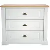 CAMIF Commode 3 tiroirs BASTIDE coloris blanc