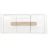 Buffet 3 portes EOLE coloris blanc/bois