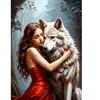 Puzzle 1000 Pièces : La Dame et le Loup