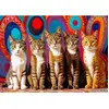 EnjoyPuzzle Puzzle 1000 Pièces : Cinq Chats