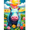 EnjoyPuzzle Puzzle 1000 Pièces : Hippopotame ensoleillé