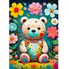 EnjoyPuzzle Puzzle 1000 Pièces : Ours en Peluche fleur