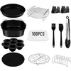 Airfryer XXL Accessoire 5,5 l quadrat, friteuse a air chaud, accessoir...