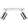 SOLLUX Plafonnier RING 2 GU10 LED Moderne Loft BOHO Design Couloir - Chrome