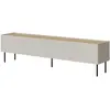 MOBILIER1 Meuble TV Melbela 107, Cachemire + Chêne, Le nombre de porte...
