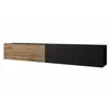 Mirjan24 Mobilier1 - Meuble tv Miami 412, Noir + Chêne wotan, Le nombr...