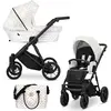 Kunert Ivento 2in1 Poussette avec cadre noir et style blanc