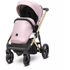 Poussette arizo premium 15 baby pink eco cadre doré