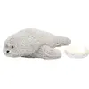 Peluche veilleuse Phoque nature bio gris