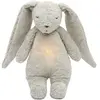Moonie Peluche veilleuse lapin nature bio avec sons & lumières gris