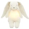 Moonie Peluche veilleuse lapin nature bio blanc polaire 2.0