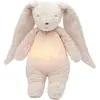 Moonie Peluche veilleuse lapin nature bio avec sons & lumières rose 2.0