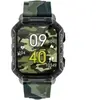 WATCHMARK Smartwatch Montre Ultra Vert Camo Militaire Bracelet en Silicone Modes Sport Robuste IP67