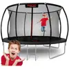 Trampoline de jardin profilé 374 cm avec filet intérieur Neo-Sport