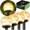 Lampe solaire, boule transparente, 4 pcs. Ilumen LS-103