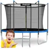 Trampoline de jardin 6 pieds/183 cm avec filet intérieur et échelle Ne...