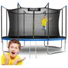 Trampoline de jardin 13ft/404cm avec filet intérieur et échelle Neo-Sport