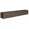 SELSEY Meuble TV 4 portes -suspendu - BEMMI- 200 cm - noyer du Wisconsin