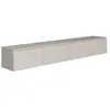 Selsey bemmi- meuble tv 4 portes - suspendu - 200 cm - greige Bemmi