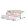 Kobi Lit Gigogne Enfants 160x80 + 2 Matelas + 2 Sommiers + Barriere De Securite