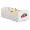 KOBI Lit enfant + tiroir + matelas + barriere de securite 140x70 LUK B...