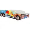 KOBI Lit enfant ""MONSTER TRUCK"" sommier avec matelas 160x80 cm