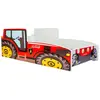 Kobi Lit enfant Tracteur rouge 140x70