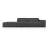 Micadoni Home Canapé 3 places en velours gris