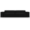Micadoni Home Canapé 4 places en velours noir