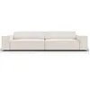 Canapé 4 places en tissu structuré beige clair