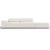 Micadoni Home Canapé 3 places en tissu structuré beige clair