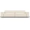 Micadoni Home Canapé 4 places en velours beige clair