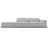 Micadoni Home Canapé 3 places en tissu structuré gris clair