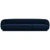 Micadoni Home Canapé 3 places en tissu velours bleu roi