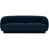 Micadoni Home Canapé 2 places en tissu velours bleu roi