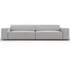 Micadoni Home Canapé 3 places en tissu structuré gris clair