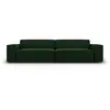 Micadoni Home Canapé 3 places en velours vert bouteille