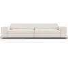 Micadoni Home Canapé 3 places en tissu structuré beige clair